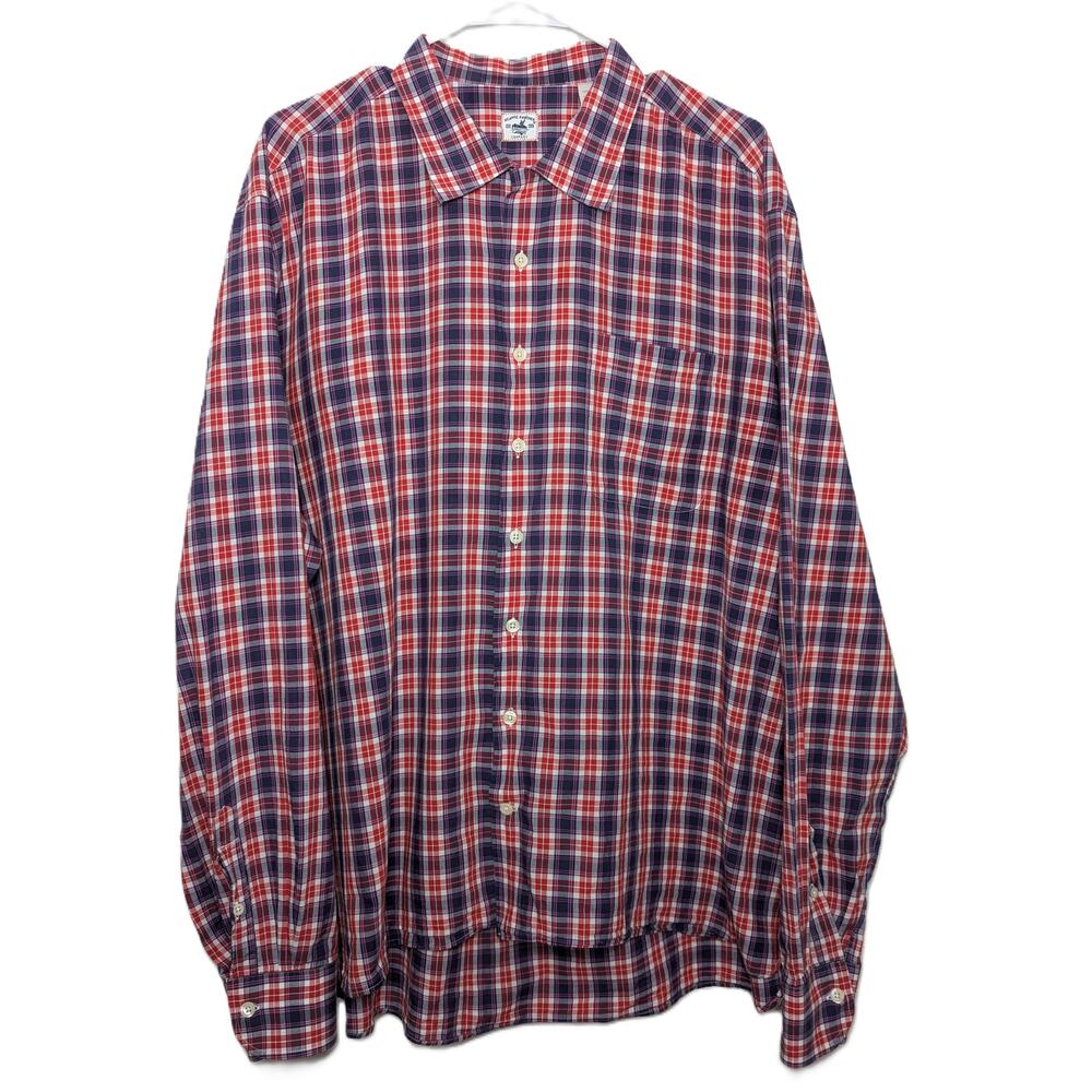 Men's Atlantic Rancher Company Classic Check Button Down LS Shirt Size XXL